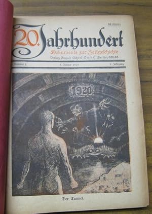 Bild des Verkufers fr 20. JAHRHUNDERT. - 2. Jahrgang 1920, komplett mit den Nummern 1 - 39, Januar bis Dezember. Dokumente zur Zeitgeschichte. zum Verkauf von Antiquariat Carl Wegner