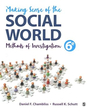 Bild des Verkufers fr Making Sense of the Social World : Methods of Investigation zum Verkauf von GreatBookPrices