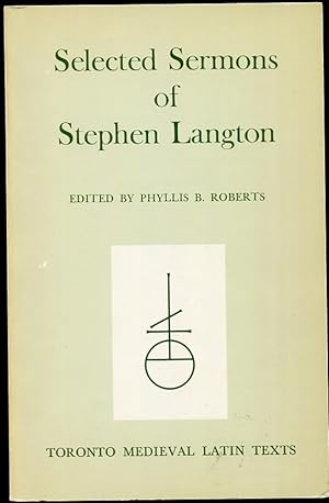 Selected Sermons of Stephen Langton