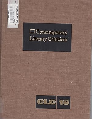 Imagen del vendedor de Contemporary Literary Criticism Volume 16 a la venta por Robinson Street Books, IOBA