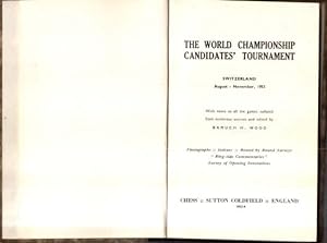 The World Championship Candidates? Tournament. Switzerland August - November 1953.