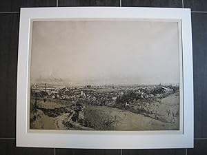 Bild des Verkufers fr Radierung "Blick auf Wien" rechts unten in der Platte signiert u. datiert 1913,. zum Verkauf von Antiquariat Schleifer