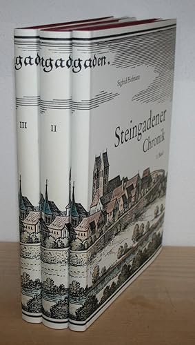 Steingadener Chronik. 1.,2. + 3. Band: 1147-1980. 2 Bände signiert.