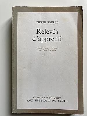 Relevés d'apprenti.