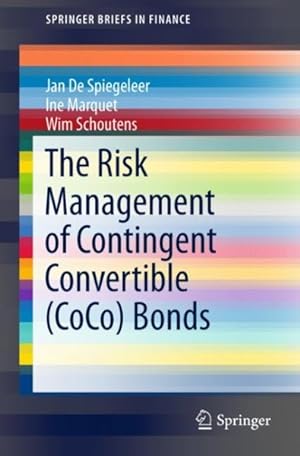 Imagen del vendedor de Risk Management of Contingent Convertible Bonds a la venta por GreatBookPrices