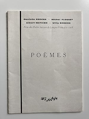 Poèmes . Prix des poètes suisses de langue française 1968.