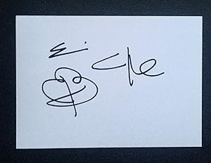 Autograph Signature & Doodle On Card