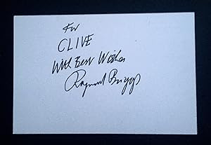 Autograph Signature/Inscription On Card