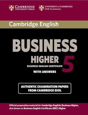 Immagine del venditore per Cambridge English Business 5 Higher venduto da AHA-BUCH GmbH