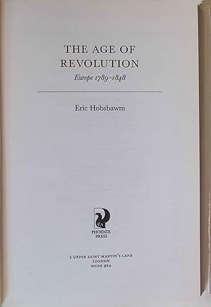 Imagen del vendedor de The Age of Revolution 1789-1848. History of Civilization a la venta por books4less (Versandantiquariat Petra Gros GmbH & Co. KG)