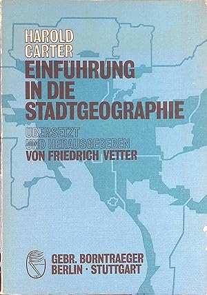 Immagine del venditore per Einfhrung in die Stadtgeographie. venduto da books4less (Versandantiquariat Petra Gros GmbH & Co. KG)