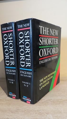 Imagen del vendedor de The New Shorter Oxford English Dictionary - 2 vols complete a la venta por Parrott Books