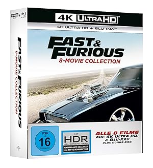 Bild des Verkufers fr Fast & Furious - 8-Movie Collection - 4K Ultra-HD [Blu-ray] zum Verkauf von buchlando-buchankauf