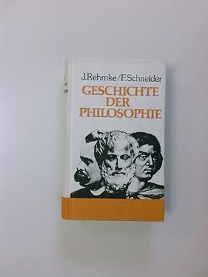 Bild des Verkufers fr Geschichte der Philosophie. zum Verkauf von Antiquariat Buchhandel Daniel Viertel