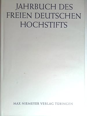 Bild des Verkufers fr Jahrbuch des Freien Deutschen Hochstifts 2006 zum Verkauf von Antiquariat Buchhandel Daniel Viertel