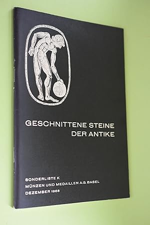 Seller image for Geschnittene Steine der Antike. Sonderliste K. Mnzen und Medallen A.G. Basel. December 1968. for sale by Antiquariat Biebusch