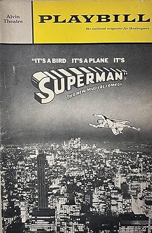 Playbill, July 1966, Volume 3, Number 7 for "Superman" at The Alvin Theatre, New York City