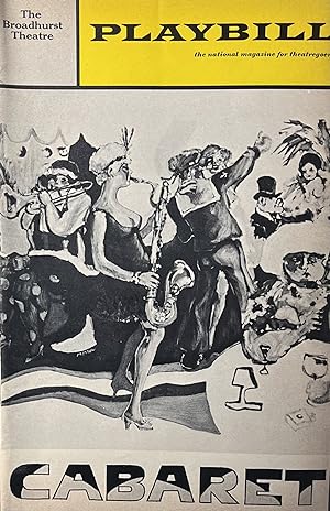 Playbill, December 1966, Volume 3, Number 12 for "Cabaret" at The Broadhurst Theatre, New York City