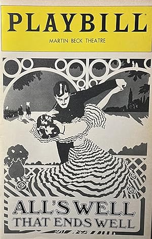 Playbill, April 1983, Volume 83, Number 4Ê for "All's Well The Ends Well." at The Martin Beck The...