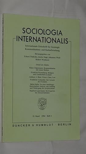 Sociologia Internationalis 32. Band 1994 Heft 1.