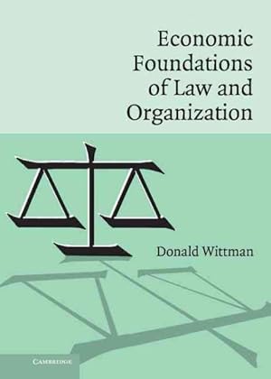 Seller image for Economic Foundations of Law And Organization for sale by GreatBookPrices