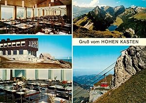 Postkarte Carte Postale 13925445 Hoher Kasten Hohenkasten 1799m IR Berghotel Restaurant Bergbahn ...