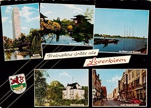Image du vendeur pour Postkarte Carte Postale 73926270 Leverkusen Bayer Hochhaus Im Japanischen Garten Rhein und Wupper Doktor mis en vente par Versandhandel Boeger