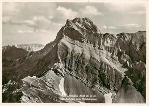 Postkarte Carte Postale 13925431 Altmann 2436m IR mit Aufstieg vom Rotsteinpass Appenzeller Alpen