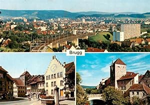 Postkarte Carte Postale 13925506 Brugg AG Stadtpanorama Motive Altstadt