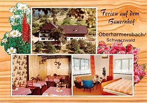 Bild des Verkufers fr Postkarte Carte Postale 73927952 Oberharmersbach Ferien auf dem Bauernhof Gastraum Fremdenzimmer zum Verkauf von Versandhandel Boeger