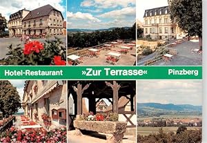 Postkarte Carte Postale 73932239 Pinzberg Hotel Restaurant Zur Terrasse Brunnentrog Panorama