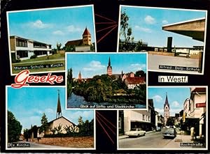 Bild des Verkufers fr Postkarte Carte Postale 73934499 Geseke Marien Schule und Kirche Stifts und Stadtkirche Alfred Delp Schu zum Verkauf von Versandhandel Boeger