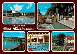 Bild des Verkufers fr Postkarte Carte Postale 73933256 Bad Waldliesborn Kurzentrum Kurpromenade Wassergarten Bewegungsbad Quel zum Verkauf von Versandhandel Boeger