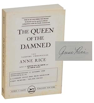 The Queen of The Damned (Signed Uncorrected Proof)