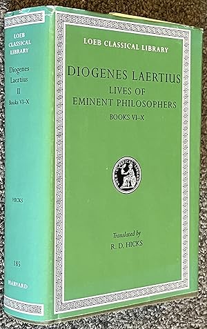 Imagen del vendedor de Diogenes Laertius; Lives of Eminent Philosophers, Volume II, Books 6-10 a la venta por DogStar Books