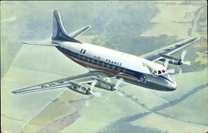 Ansichtskarte / Postkarte Französisches Passagierflugzeug, Air France, Vickers Viscount