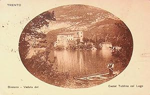 Immagine del venditore per Trento, Dintorni del Castel Toblino col Lago. venduto da Studio Bibliografico Adige