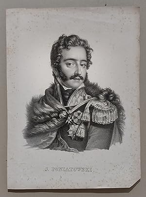 Portrait: J. Poniatowski. Lithogarphie.