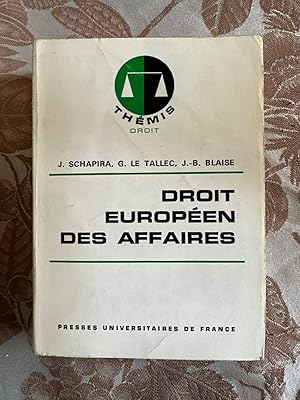 Seller image for Droit europen des affaires for sale by Dmons et Merveilles