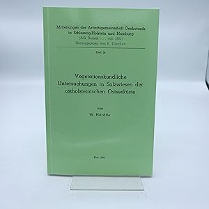 Seller image for Vegetationskundliche Untersuchungen in Salzwiesen der ostholsteinischen Ostseekste for sale by Antiquariat Bcherwurm