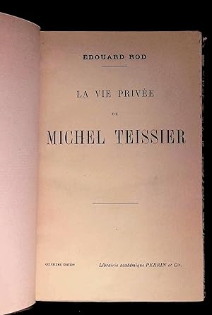 Seller image for La vie prive de Michel Teissier for sale by LibrairieLaLettre2