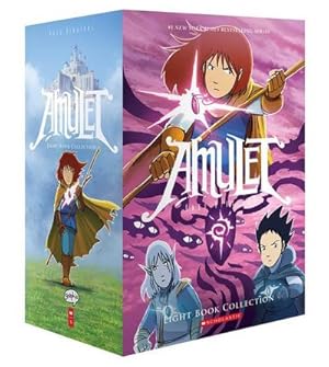 Bild des Verkufers fr Amulet 1-8 Box Set : 8 Volumes in Box, Amulet 1-8 - Amulet 1. The Stonekeeper/Amulet 2. The Stonekeeper's Curse/Amulet 3. The Cloud Searchers/Amulet 4. The Last Council/Amulet 5. Prince of the Elves/Amulet 6. Escape From Lucien/Amulet 7. Firelight/Amulet 8. Supernova zum Verkauf von AHA-BUCH GmbH