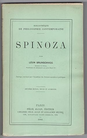 Image du vendeur pour Spinoza. Duxime dition, revue et augmente. mis en vente par Rometti Vincent