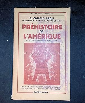 Imagen del vendedor de Prhistoire de l'Amrique a la venta por LibrairieLaLettre2