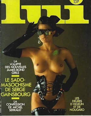 Seller image for Lui, le magazine de l'homme moderne n 260 de septembre 1985 : Le Sado-Masochisme de Serge Gainsbourg. for sale by Librairie Victor Sevilla