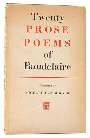 Seller image for Twenty Prose Poems. for sale by Shapero Rare Books