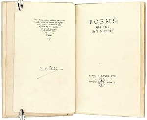 Poems, 1909-1925.