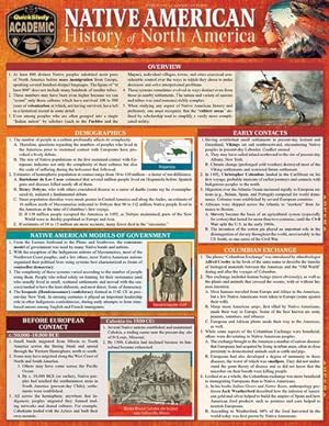 Seller image for Native American History - North America: QuickStudy Lamninated Reference & Study Guide by Johansen PhD, Bruce E. [Wall Chart ] for sale by booksXpress