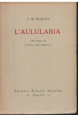 Immagine del venditore per L'aulularia venduto da Books di Andrea Mancini