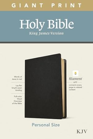 Seller image for KJV Personal Size Giant Print Holy Bible (Red Letter, Genuine Leather, Black): Includes Free Access to the Filament Bible App Delivering Study Notes, Devotionals, Worship Music, and Video [Leather Bound ] for sale by booksXpress